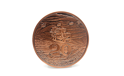 沙漠運輸公司20周年紀念幣定制案例